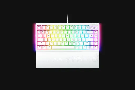 RAZER BLACKWIDOW V4 75% MECHANICAL GAMING - WHITE