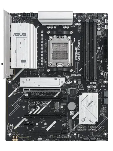 ASUS PRIME B840-PLUS WIFI AM5 AMD ,B840 ,USB10G ,WIFI ,AURA