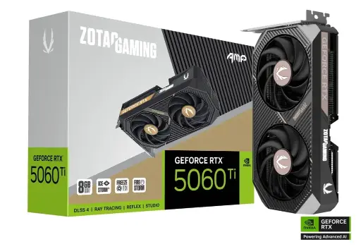 ZOTAC GAMING GeForce RTX 5060 Ti 8GB AMP GDDR7 - BLACK