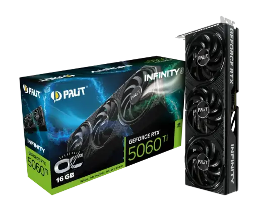 PALIT GeForce RTX™ 5060 Ti Infinity 3 OC 16GB GDDR7 - BLACK