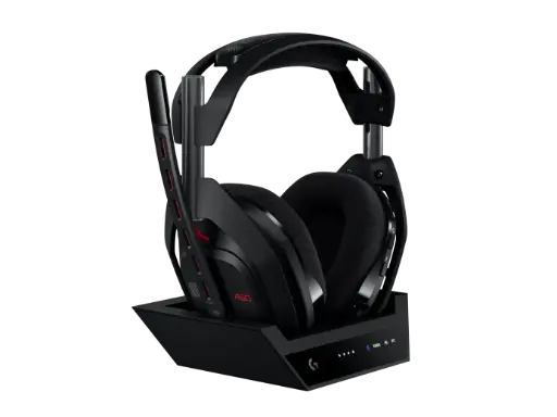 ASTRO A50 LIGHTSPEED WIRELESS GAMING HEADSET + BASE STATION - BLACK