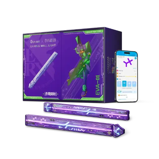 GOVEE X EVANGELION GAMING WALL LIGHT (6+2) RGB