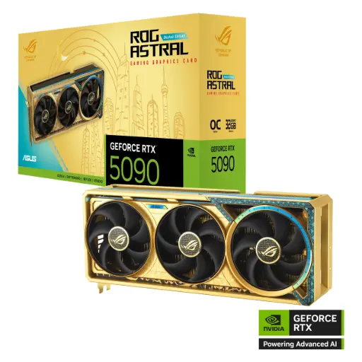 ASUS ROG Astral GeForce RTX™ 5090 Dhahab OC Edition 32GB GDDR7