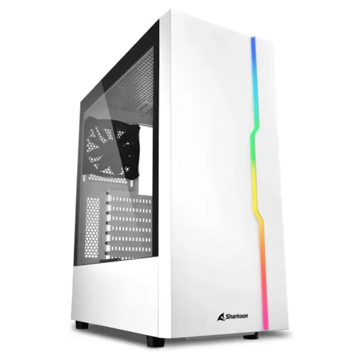 SHARKOON RGB SLIDER COMPACT MIDI ATX - WHITE