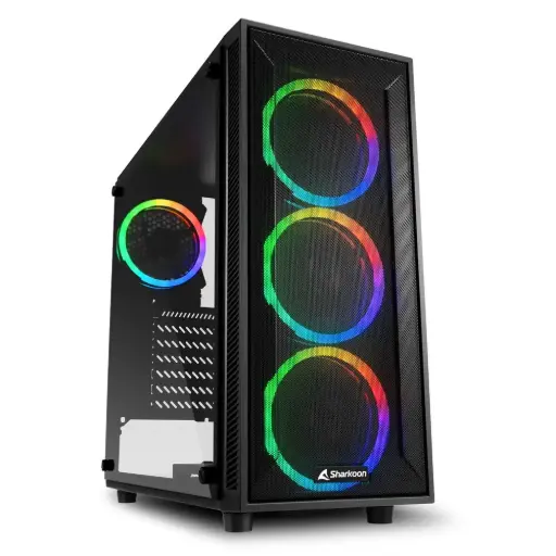 SHARKOON TG4M RGB ATX - BLACK