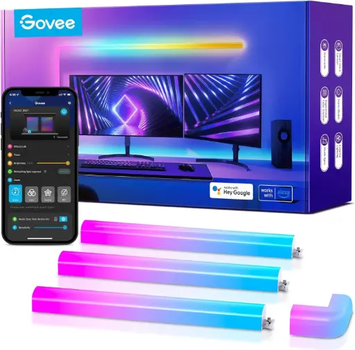 GOVEE GLIDE WALL RGBIC LIGHT (4+1 KIT) - WHITE