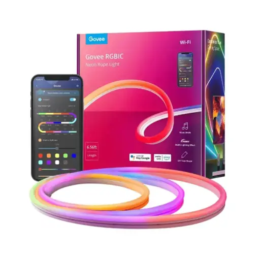 GOVEE RGBIC LED NEON ROPE LIGHT (5M OR 16.4FT) - WHITE