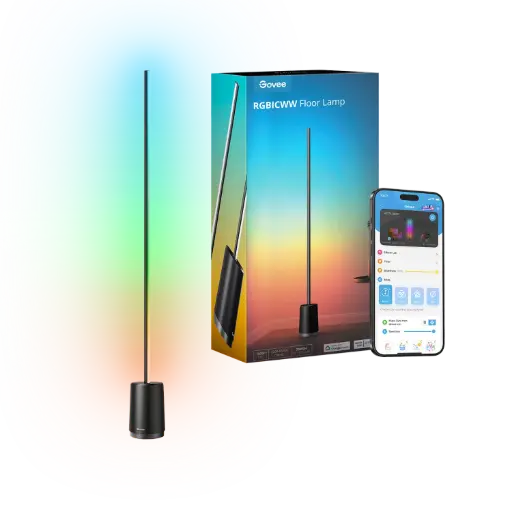 GOVEE RGBICWW FLOOR LAMP - SILVER
