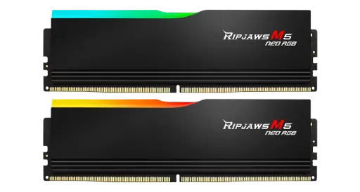 64GB G.SKILL RIPJAWS M5 NEO 6000 M/Ts DDR5 (32GBx2) RGB RAM - BLACK