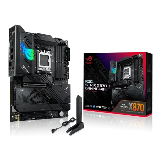 ASUS ROG STRIX X870-F GAMING WIFI AMD AM5 DDR5 PCIe 5.0 ATX MOTHERBOARD - BLACK