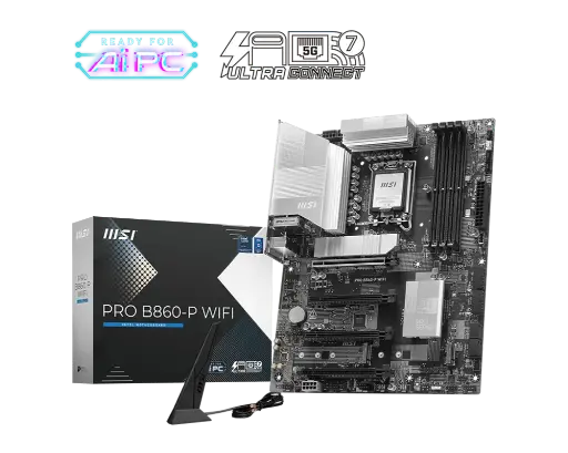 MSI PRO B860-P DDR5 INTEL LGA 1851 DDR5 PCIe 5.0 ATX MOTHERBOARD 