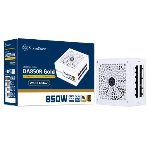 SILVERSTONE 850W GOLD ATX 3.0 & PCIE 5.0 FULLY MODULAR ATX - WHITE